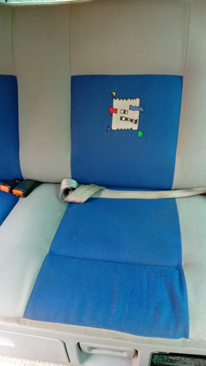Sitz im VW-Bus nach der Reinigung